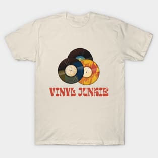 Vinyl Junkie Tee Design T-Shirt